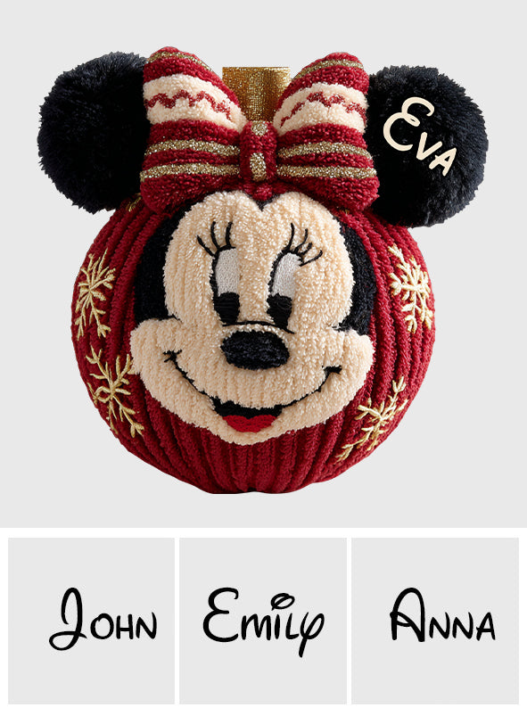 Magical Friends And Christmas Ornament Gift - Personalized Mouse Shaped Pillow