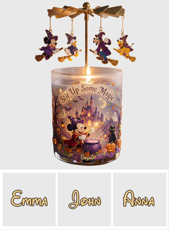 Magical Night - Personalized Mouse Spinning Candle Holder