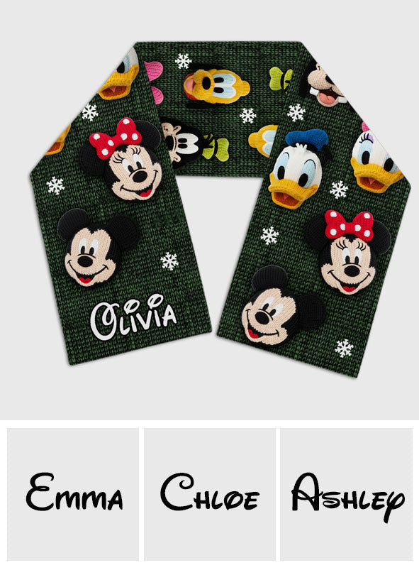 Magical Friends - Personalized Mouse Knitted Scarf