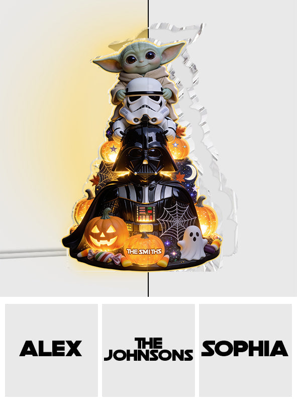 The Most Wonderful Time Of The Year - Personalized The Force Acrylic LED Night Light