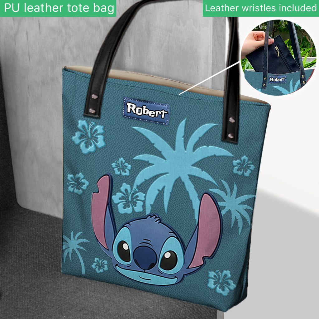 Ohana Alien Custom Name - Personalized Ohana Tote Bag