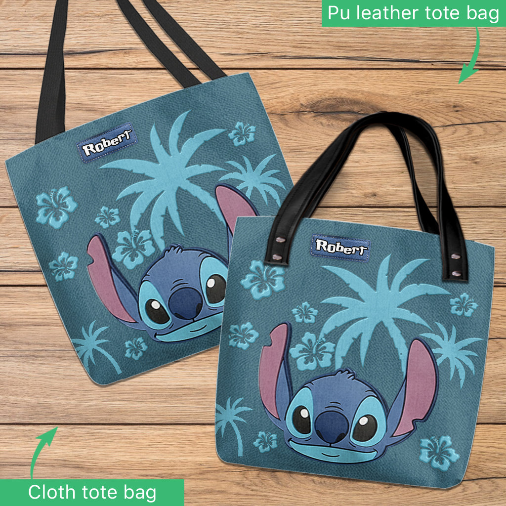 Ohana Alien Custom Name - Personalized Ohana Tote Bag