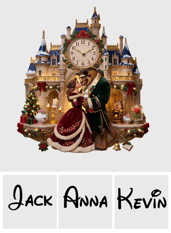 Tale As Old As Time - Personalized Beauty And The Beast LED Light Wall Clock