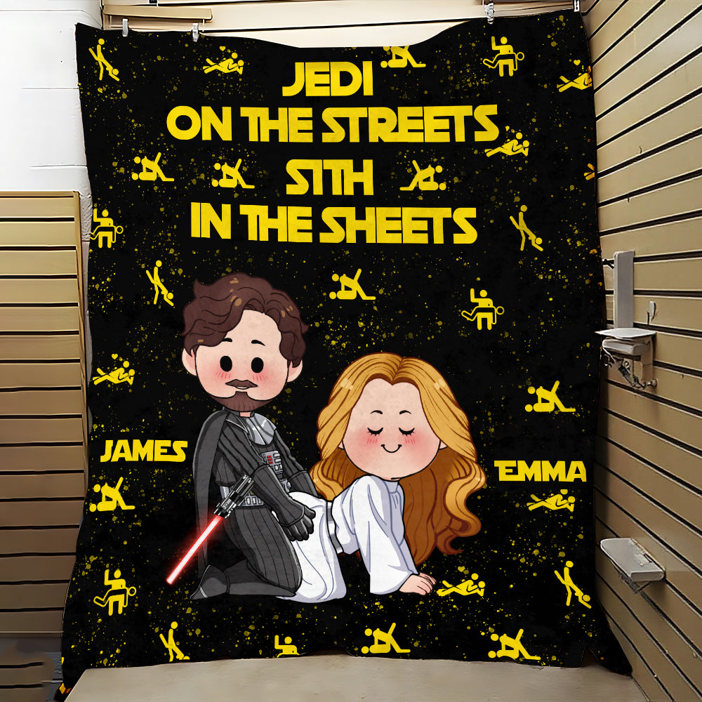 Jedi in The Streets Sith in The Sheets - Personalized The Force Blanket
