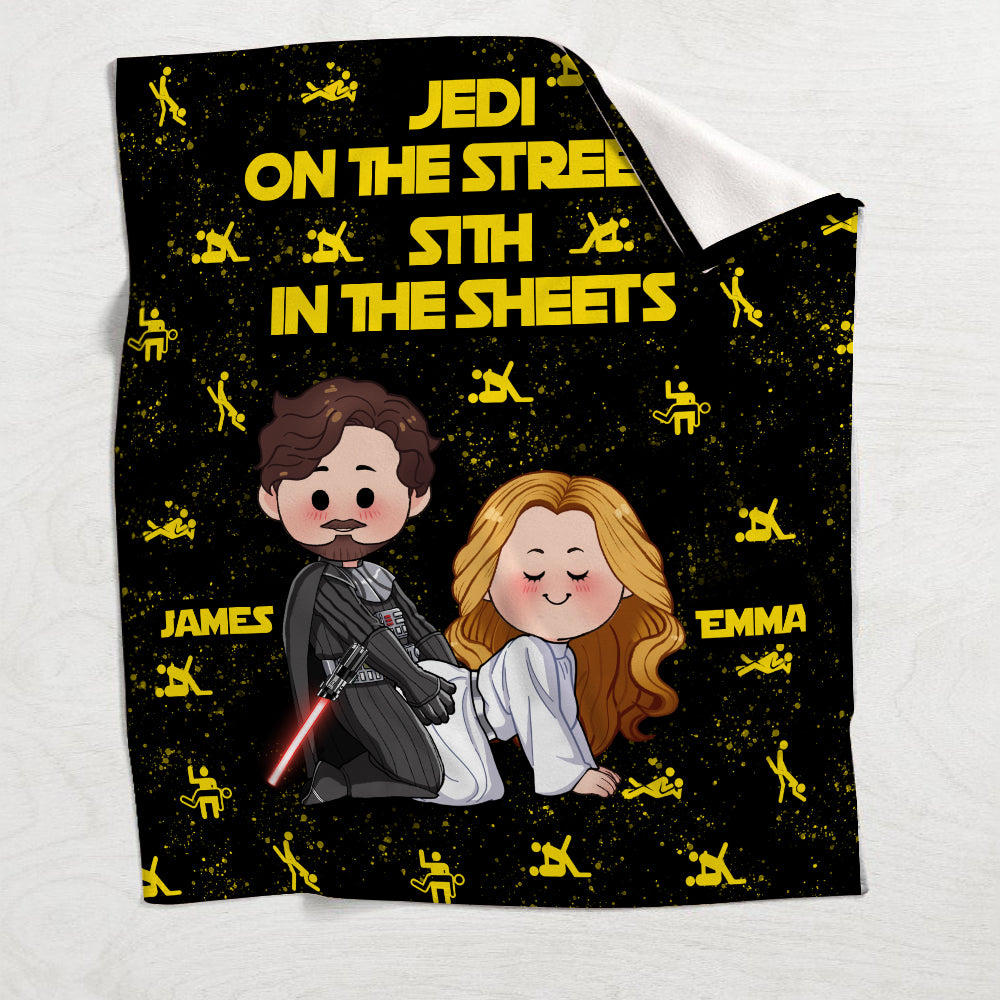 Jedi in The Streets Sith in The Sheets - Personalized The Force Blanket