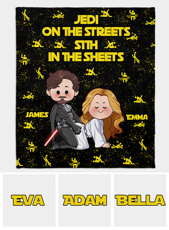 Jedi in The Streets Sith in The Sheets - Personalized The Force Blanket