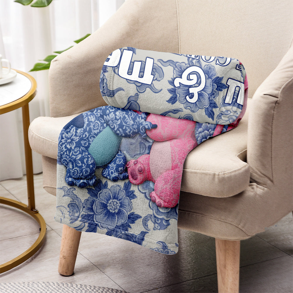 I Love You - Personalized Ohana Blanket