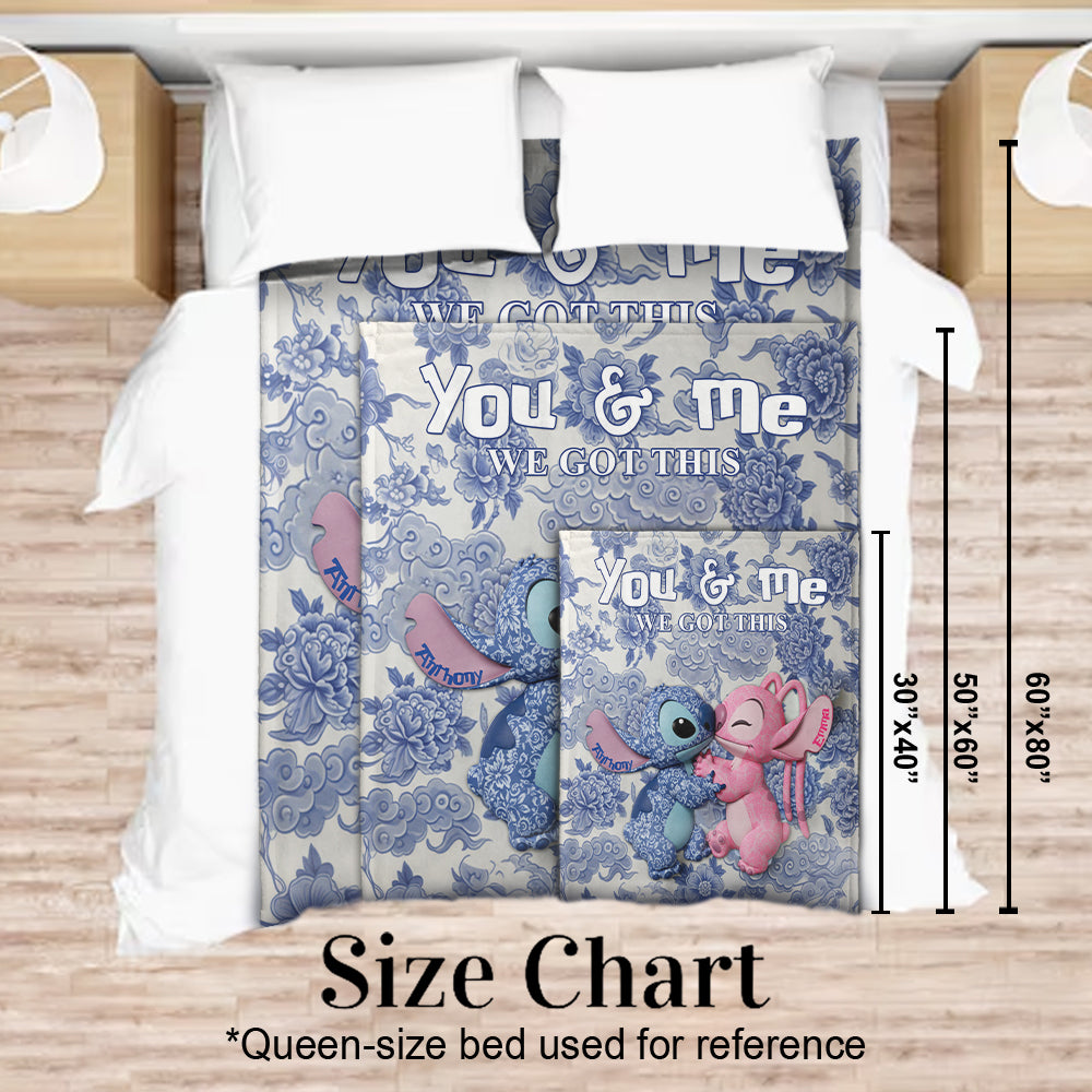 I Love You - Personalized Ohana Blanket