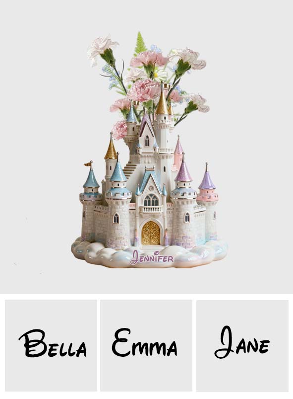 Magic Castle - Personalized Mouse Custom Shape Acrylic Flower Vase