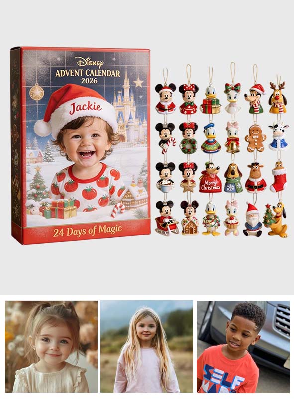 24 Days of Magic - Personalized Mouse Advent Calendar With 3D Collectibles