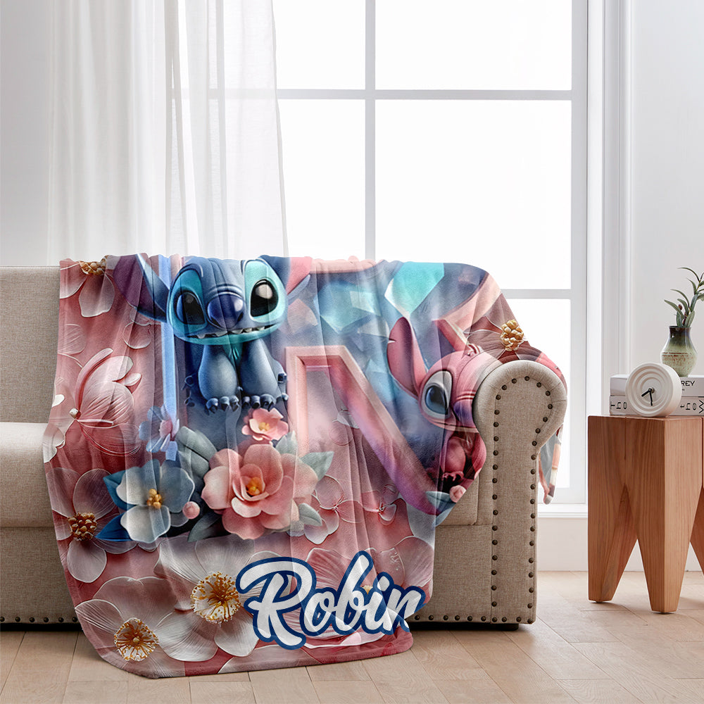 Floral Ohana - Personalized Ohana Blanket