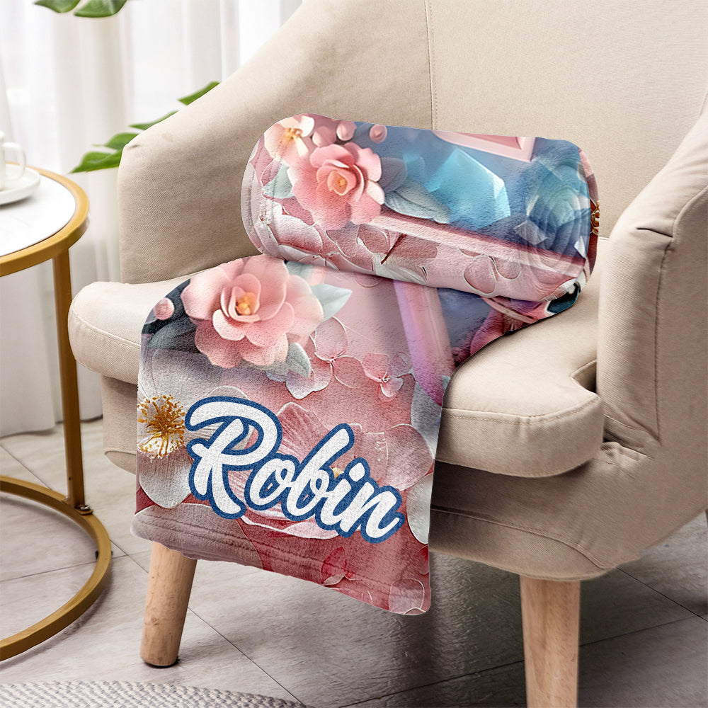 Floral Ohana - Personalized Ohana Blanket