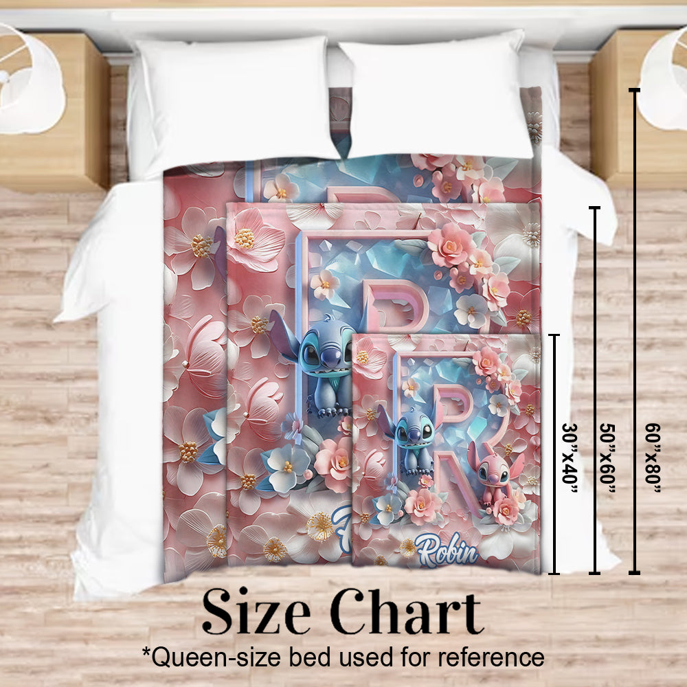 Floral Ohana - Personalized Ohana Blanket