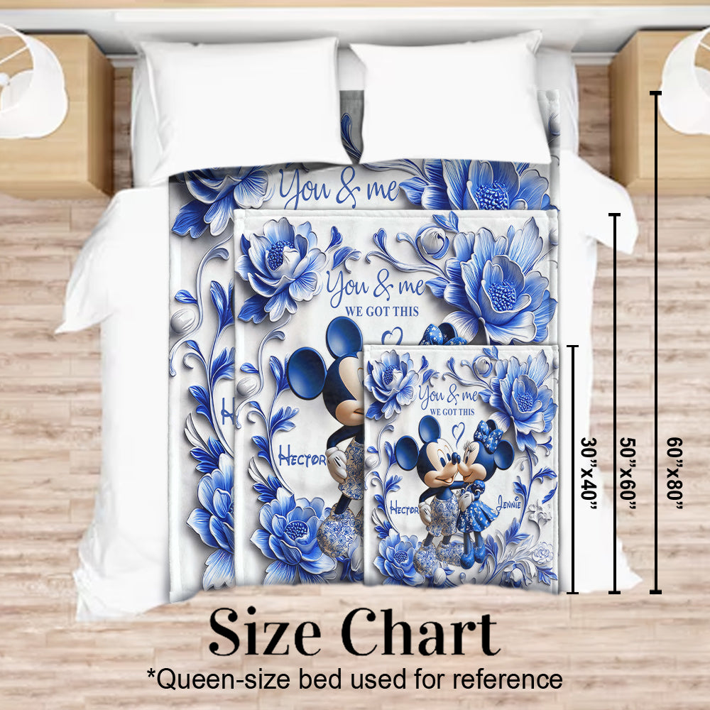 I Love You - Personalized Mouse Blanket