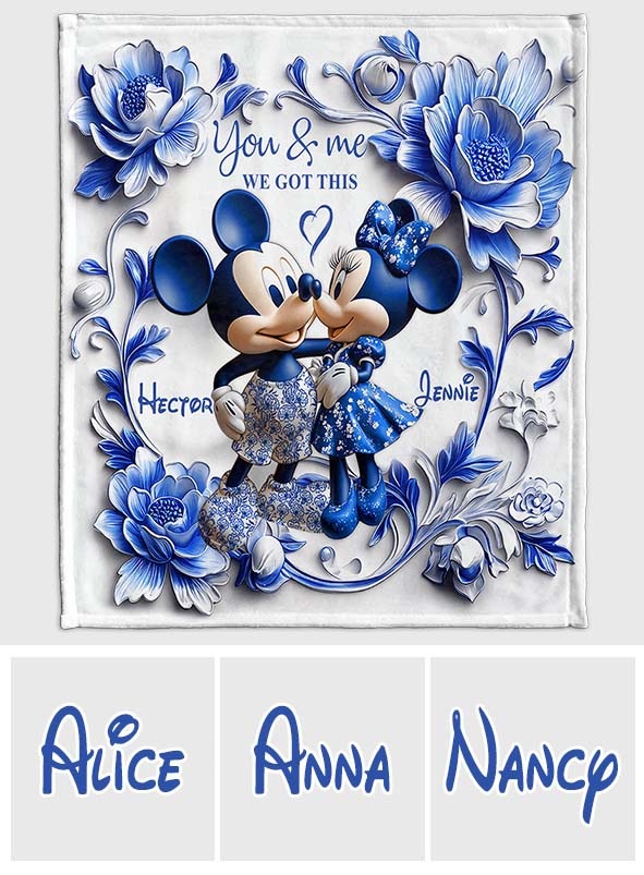 I Love You - Personalized Mouse Blanket