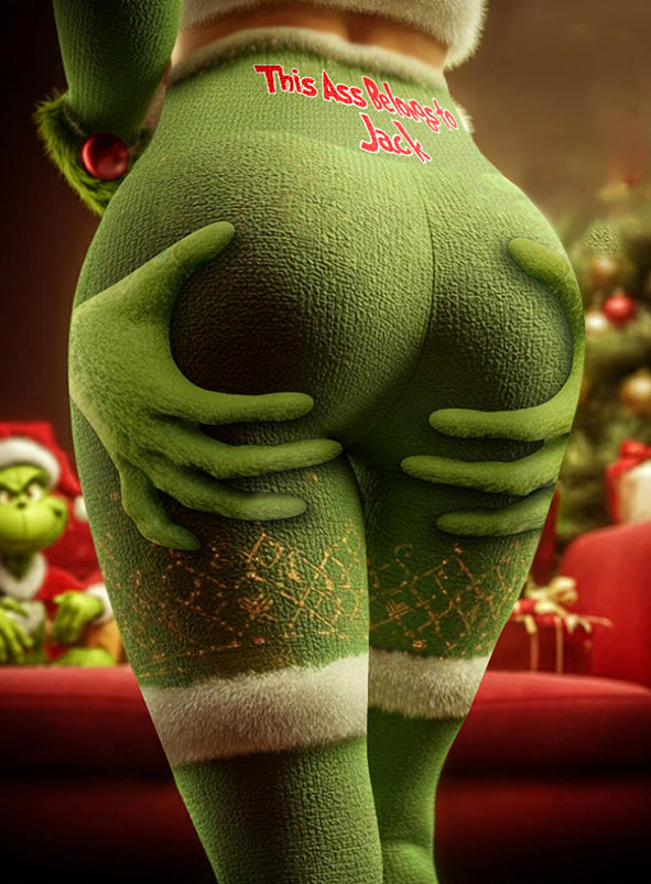 This Belongs To - Personalized Stole Christmas Leggings