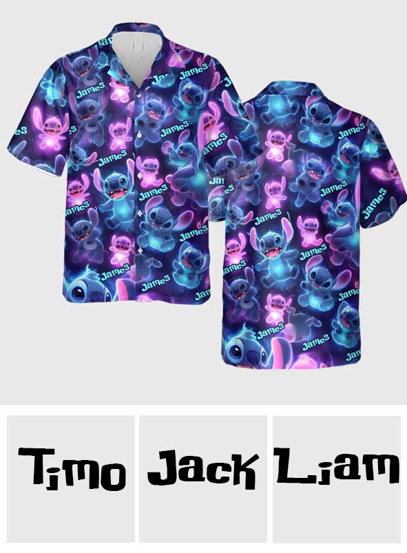 Happy Brightening Ohana - Personalized Ohana Hawaiian Shirt