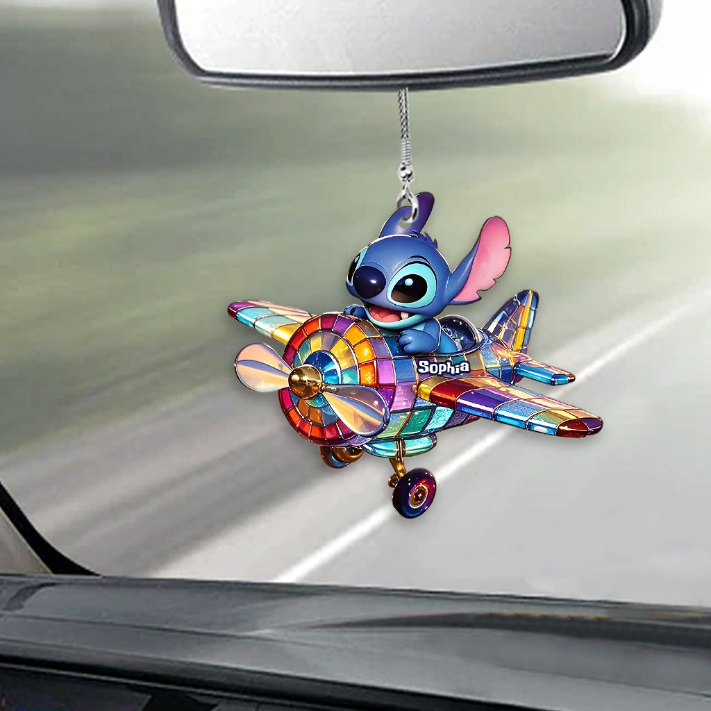 Fly High - Personalized Ohana Transparent Car Ornament