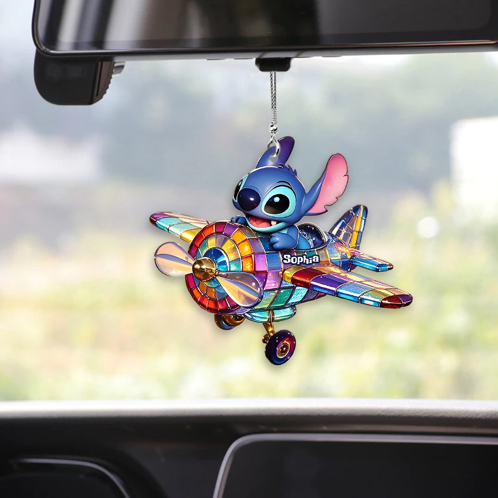 Fly High - Personalized Ohana Transparent Car Ornament