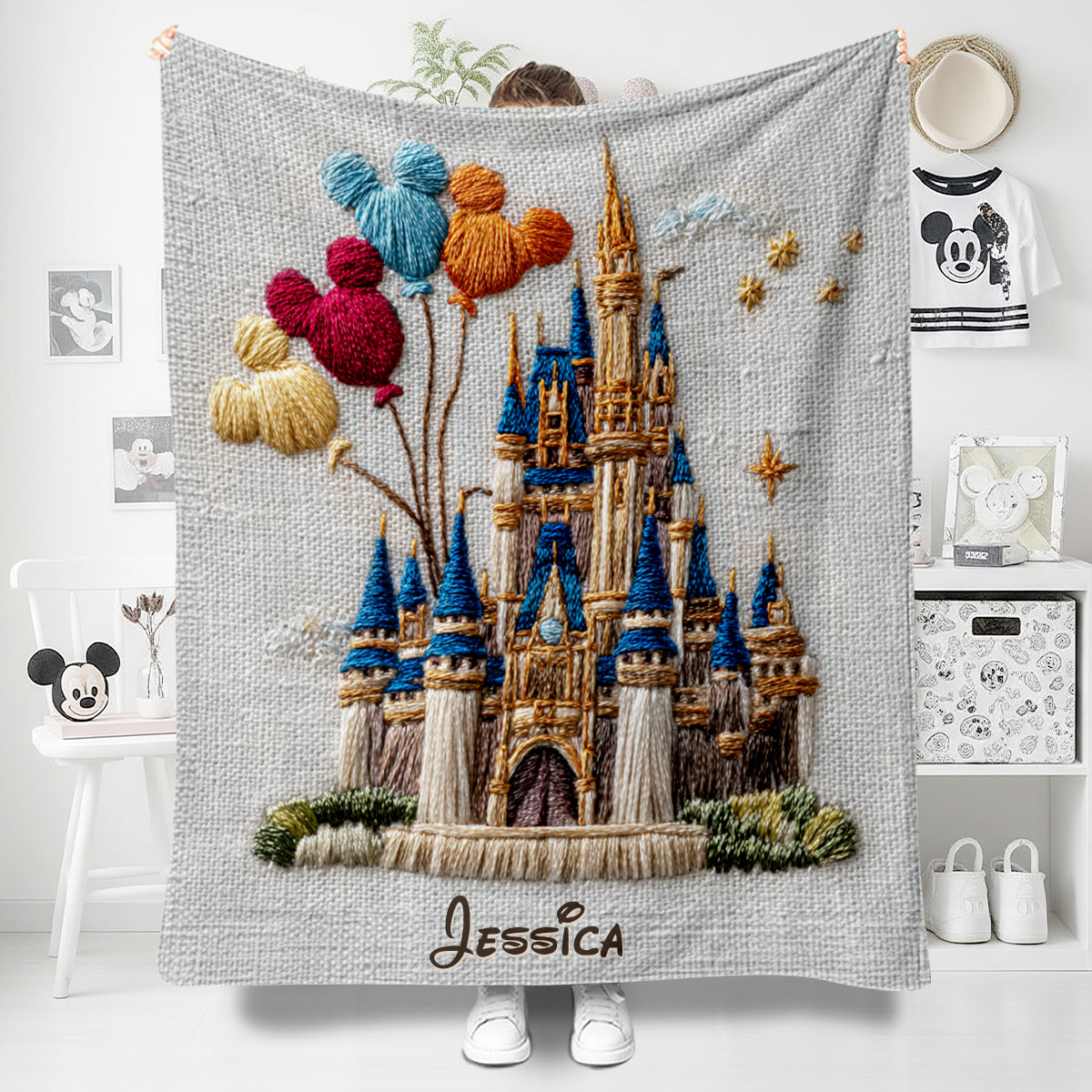 Magical Castle - Personalized Mouse Blanket