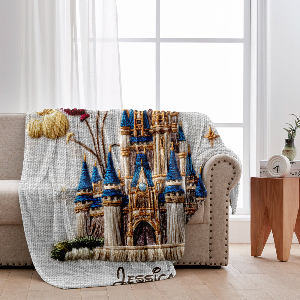 Magical Castle - Personalized Mouse Blanket