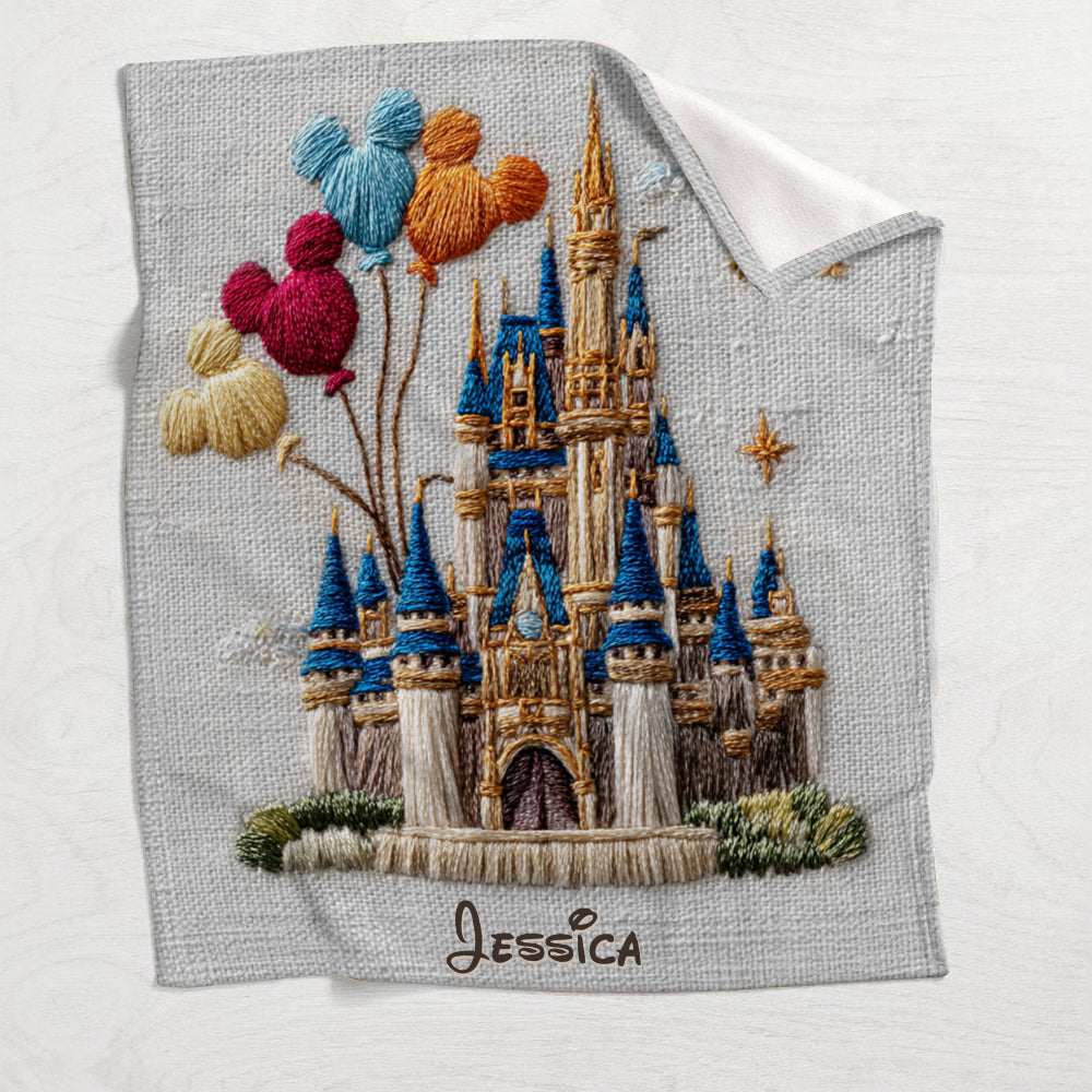 Magical Castle - Personalized Mouse Blanket