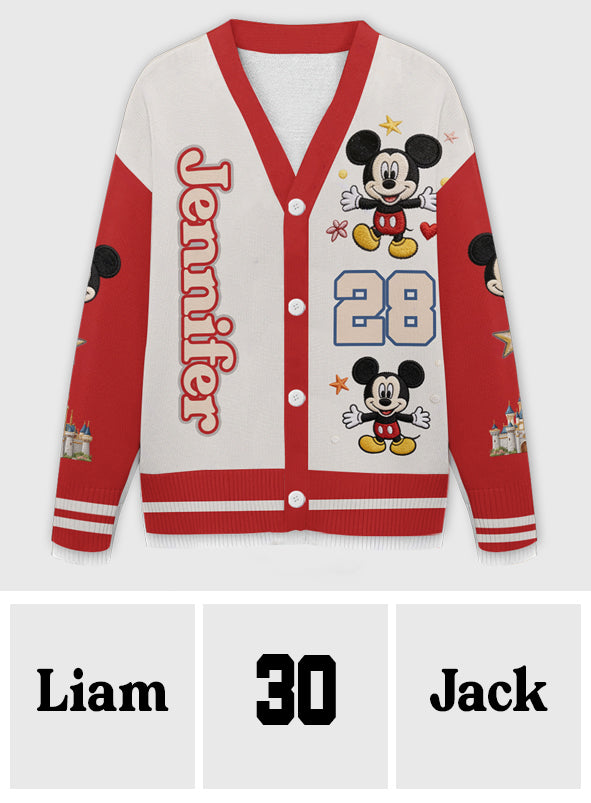 Magical Mouse - Personalized Mouse Cardigan Sweater