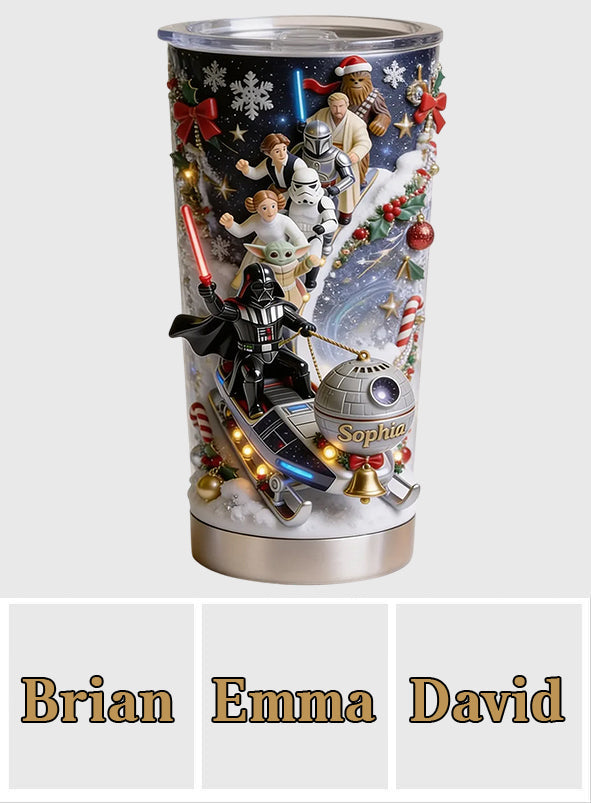 Merry Christmas - Personalized The Force Tumbler