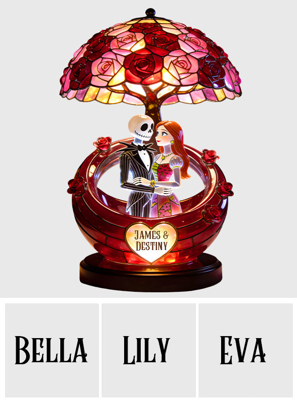 From Our First Kiss Till Our Last Breath - Personalized Nightmare Acrylic LED Night Light