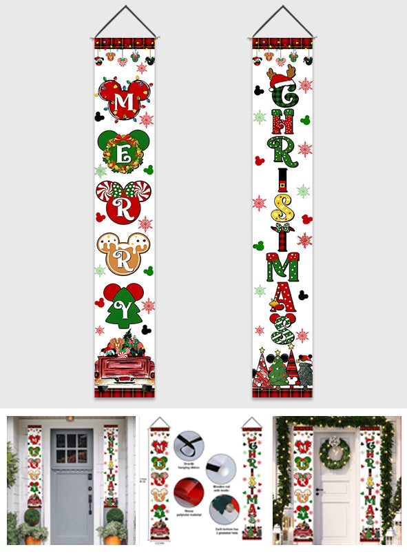 Merry Christmas - Mouse Porch Sign