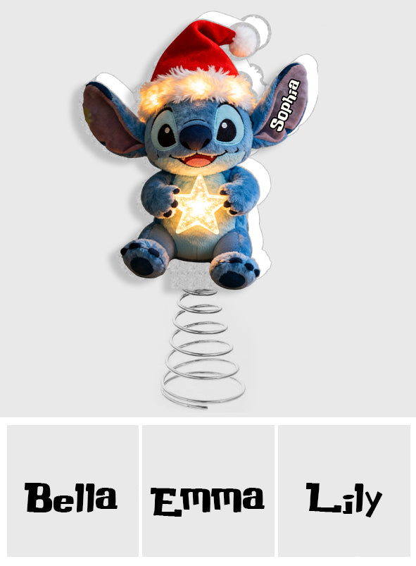 Ohana Christmas - Personalized Ohana LED Light Tree Topper