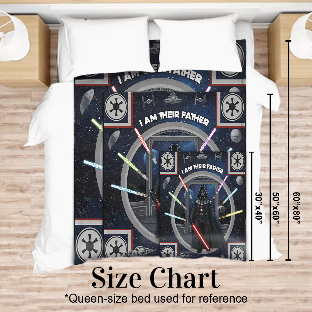I Am Their Father - Personalized The Force Blanket