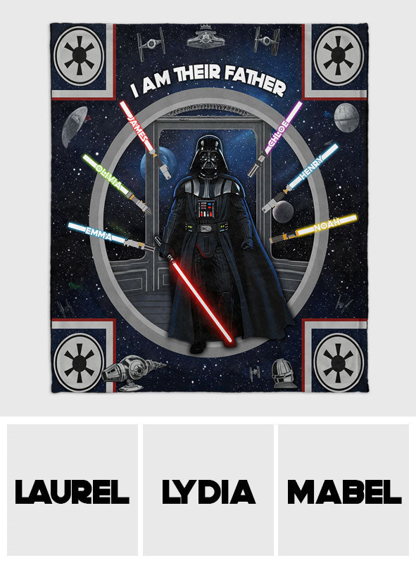 I Am Their Father - Personalized The Force Blanket