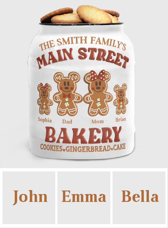 Main Street Bakery - Personalized Mouse Cookie Jar