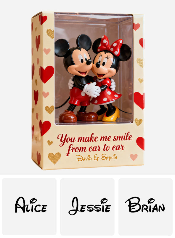 You Make Me Smile From Ear To Ear - Personalized Mouse Custom Shaped Acrylic Plaque