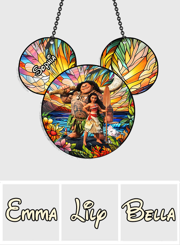 Moana - Personalized Mouse Window Hanging Suncatcher Ornament