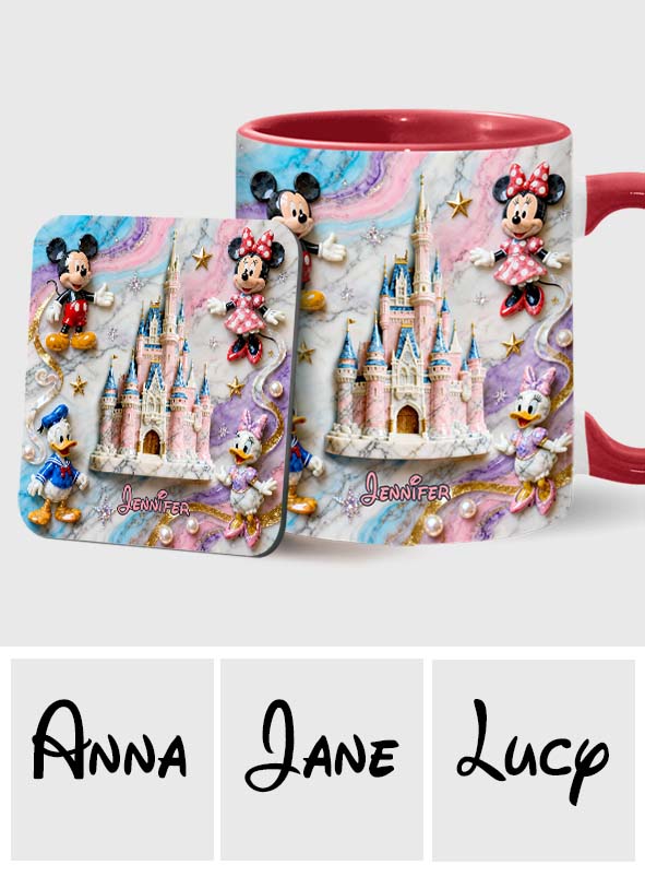 Magical Friends - Personalized Mouse Accent Mug & Coaster