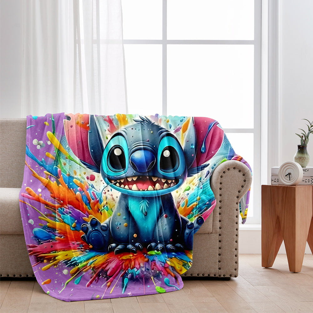 Colorful Ohana - Personalized Ohana Blanket