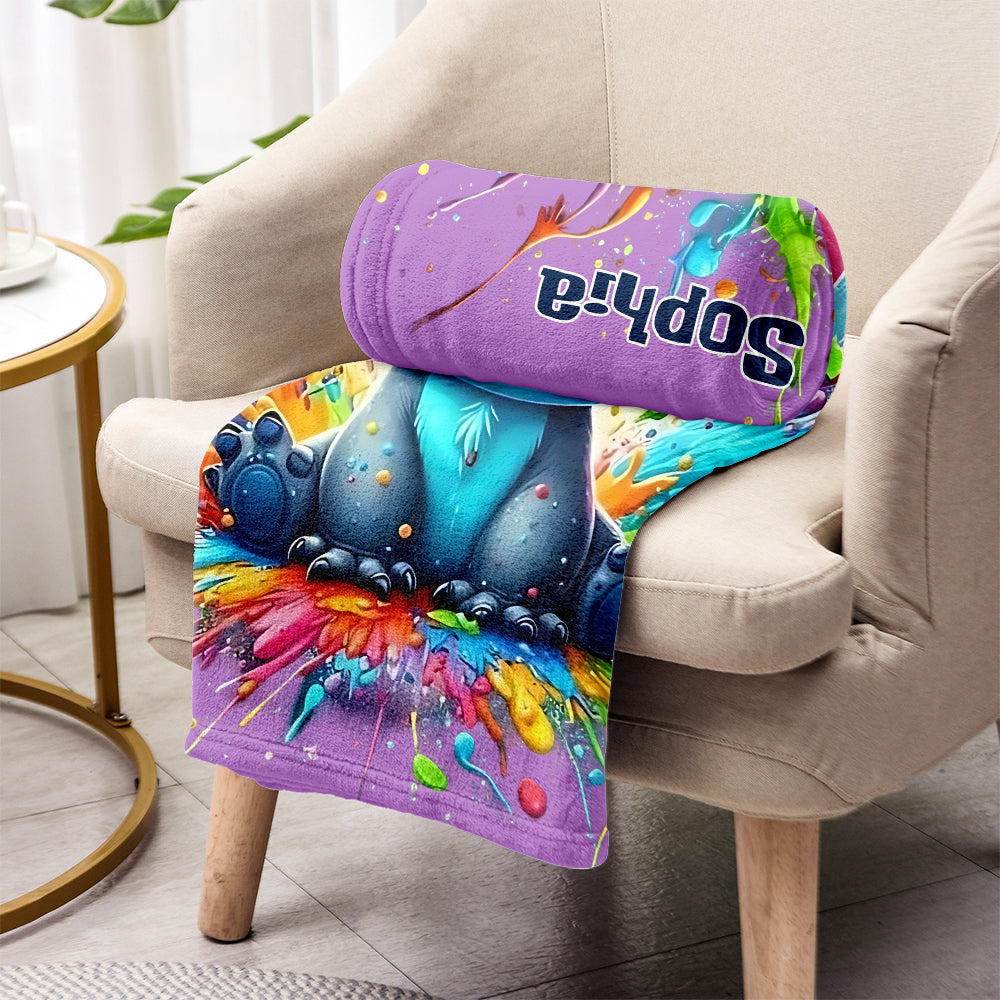 Colorful Ohana - Personalized Ohana Blanket