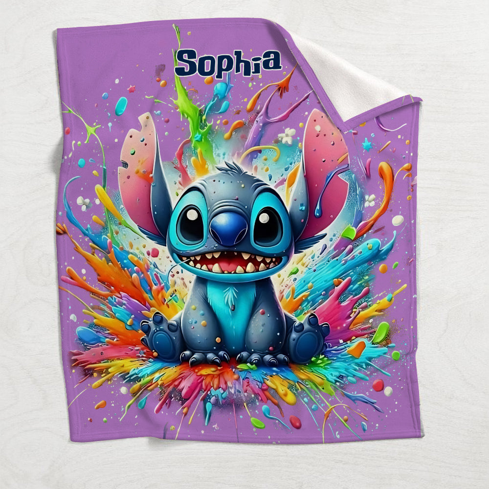 Colorful Ohana - Personalized Ohana Blanket