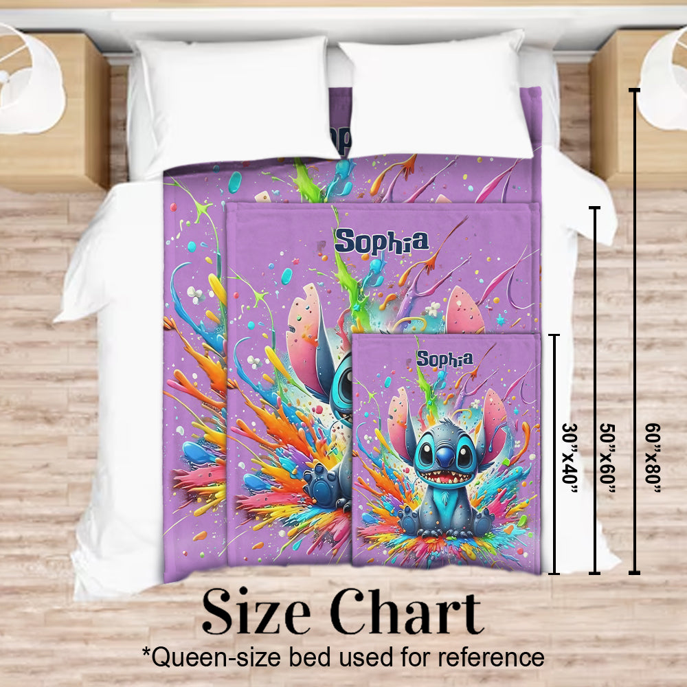 Colorful Ohana - Personalized Ohana Blanket