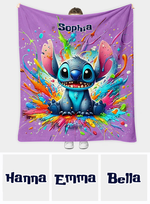 Colorful Ohana - Personalized Ohana Blanket