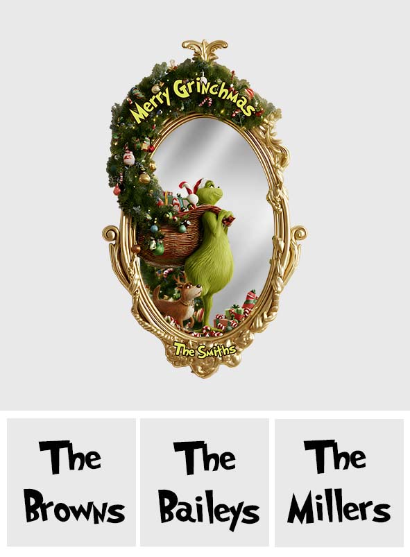 Merry Christmas - Personalized Stole Christmas Wall Hanging Mirror