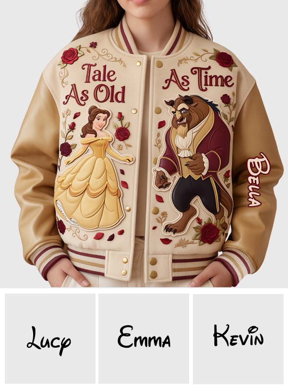 Tale As Old As Time - Personalized Beauty And The Beast Varsity Jacket