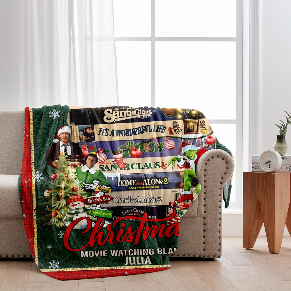 This Is My Christmas Movies Watching Blanket - Personalized Blanket