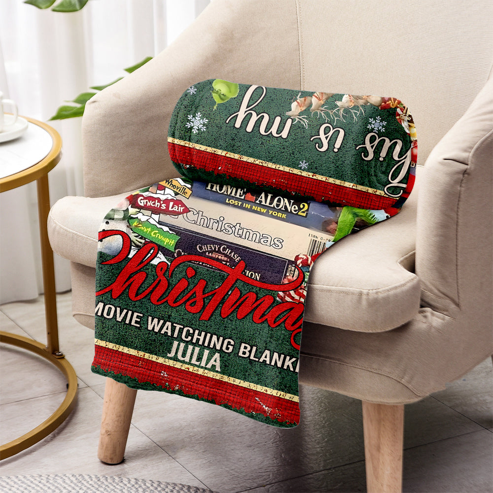 This Is My Christmas Movies Watching Blanket - Personalized Blanket