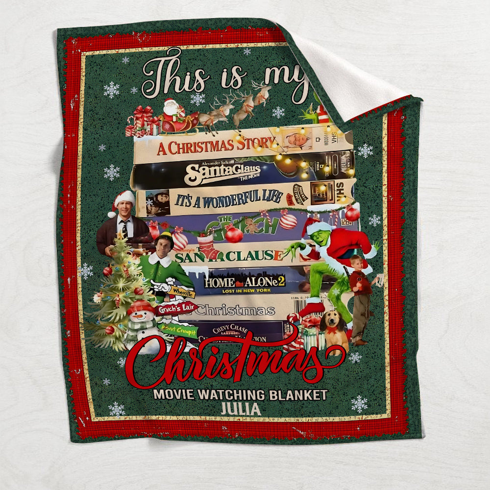 This Is My Christmas Movies Watching Blanket - Personalized Blanket