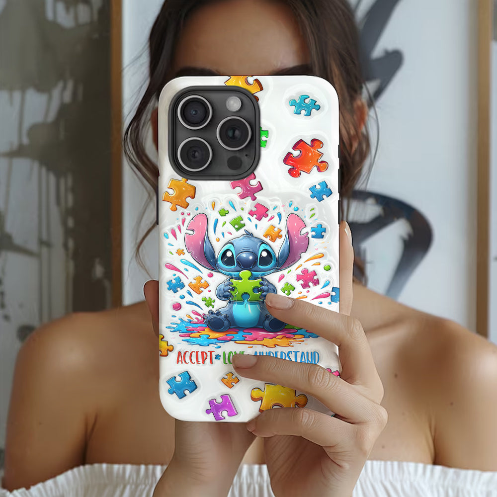Accept Love Understand - Personalized Autism Awareness Full Print Phone Case