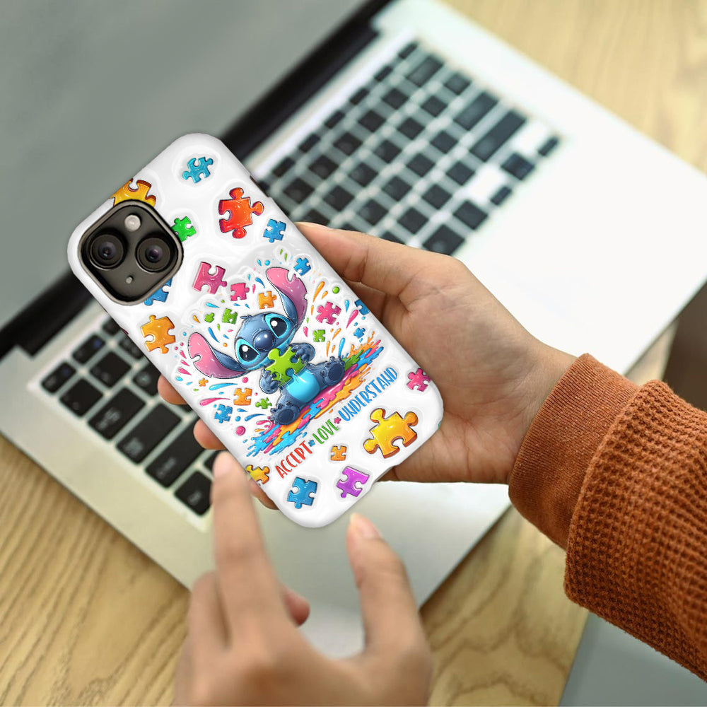 Accept Love Understand - Personalized Autism Awareness Full Print Phone Case