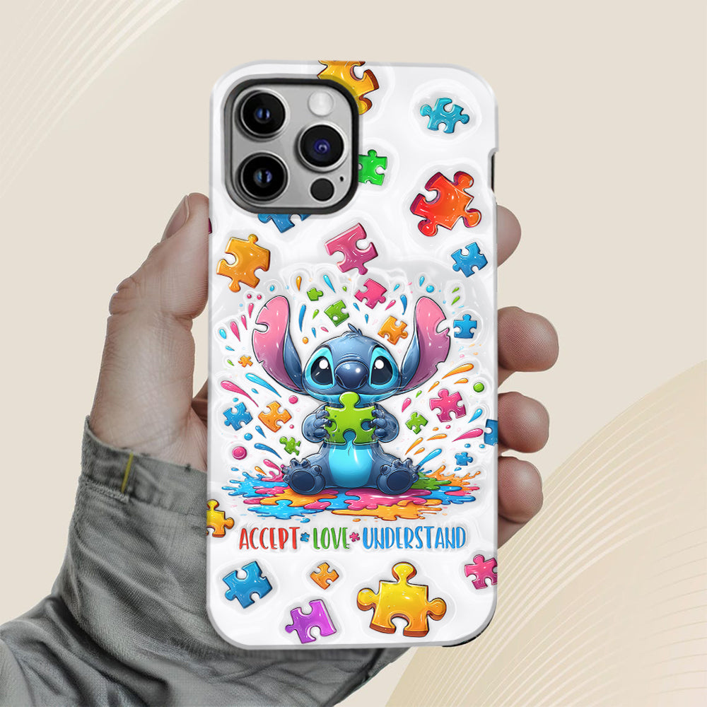 Accept Love Understand - Personalized Autism Awareness Full Print Phone Case
